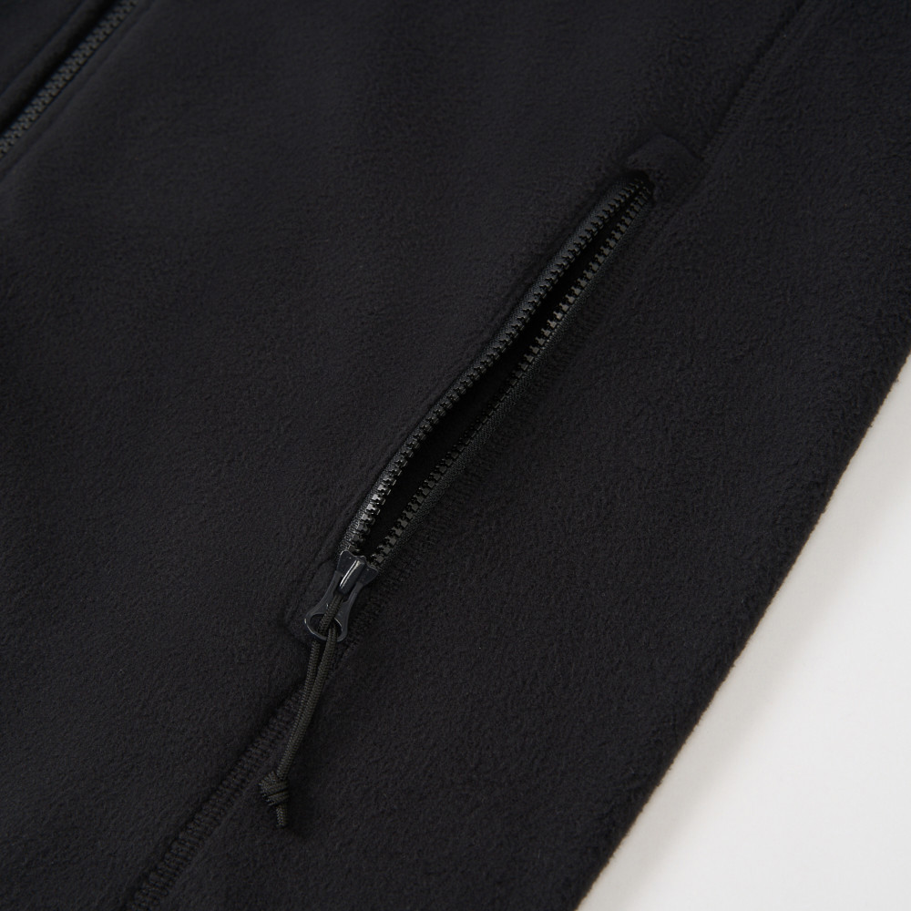 The North Face北面男款黑色DWR防潑水抓絨外套｜8FHYKT0