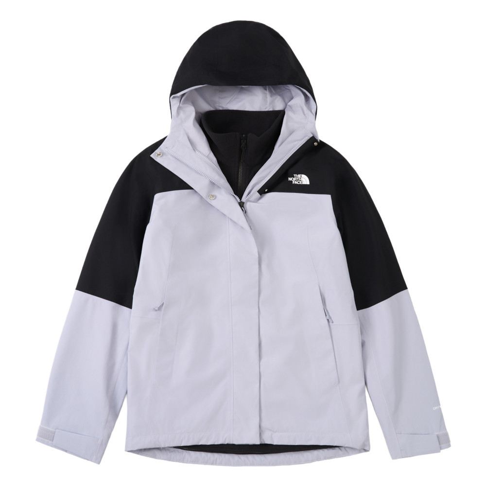 The North Face北面女款藍色DryVent防水透氣抓絨內裡三合一外套｜8CK3D0P