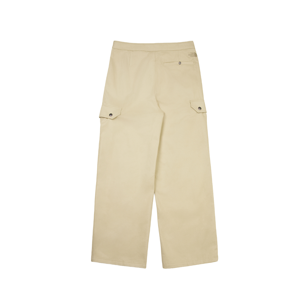 The North Face北面女款米色純棉休閒長褲｜8DWW3X4