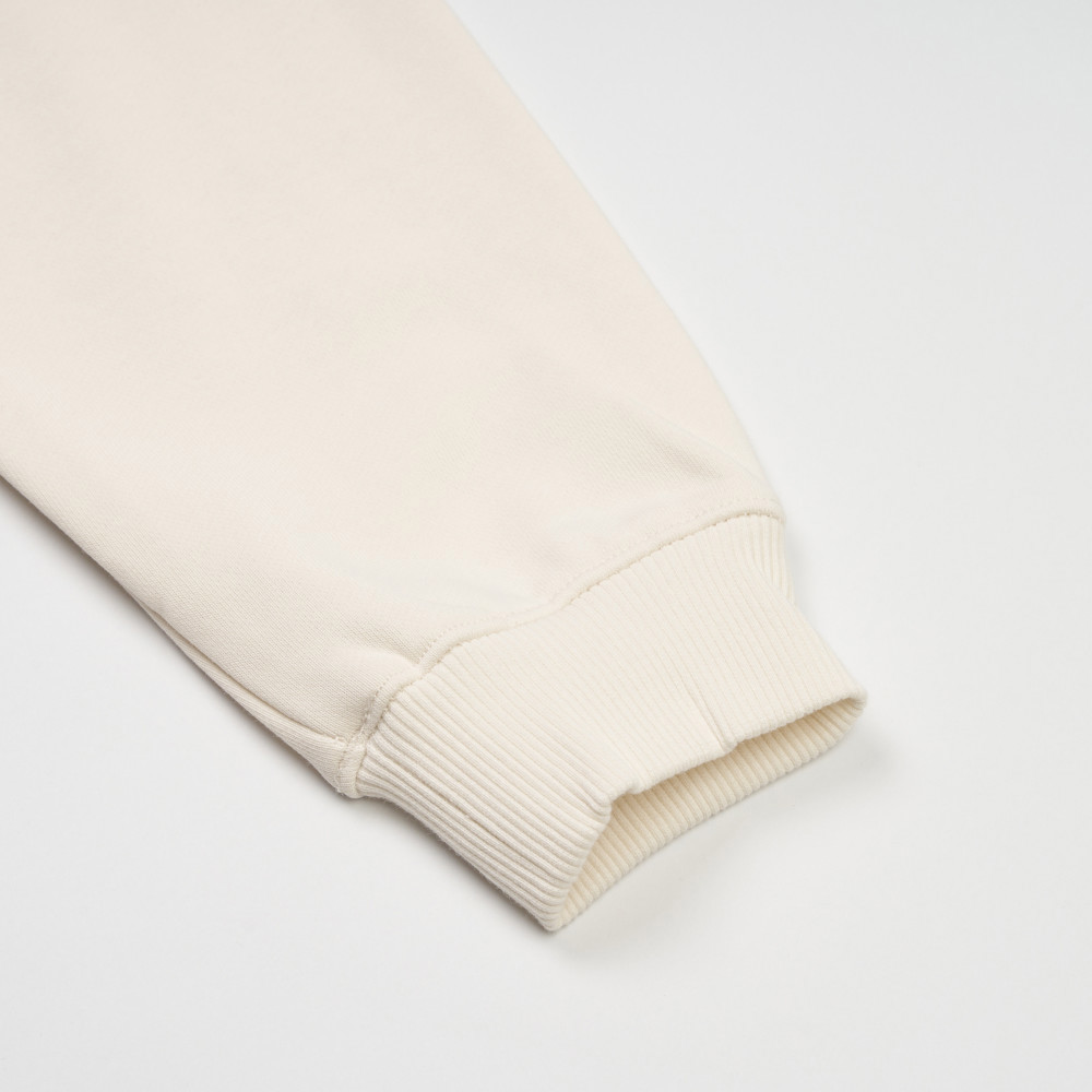 The North Face北面女款米白色舒適透氣長袖大學T｜8F0XQLI