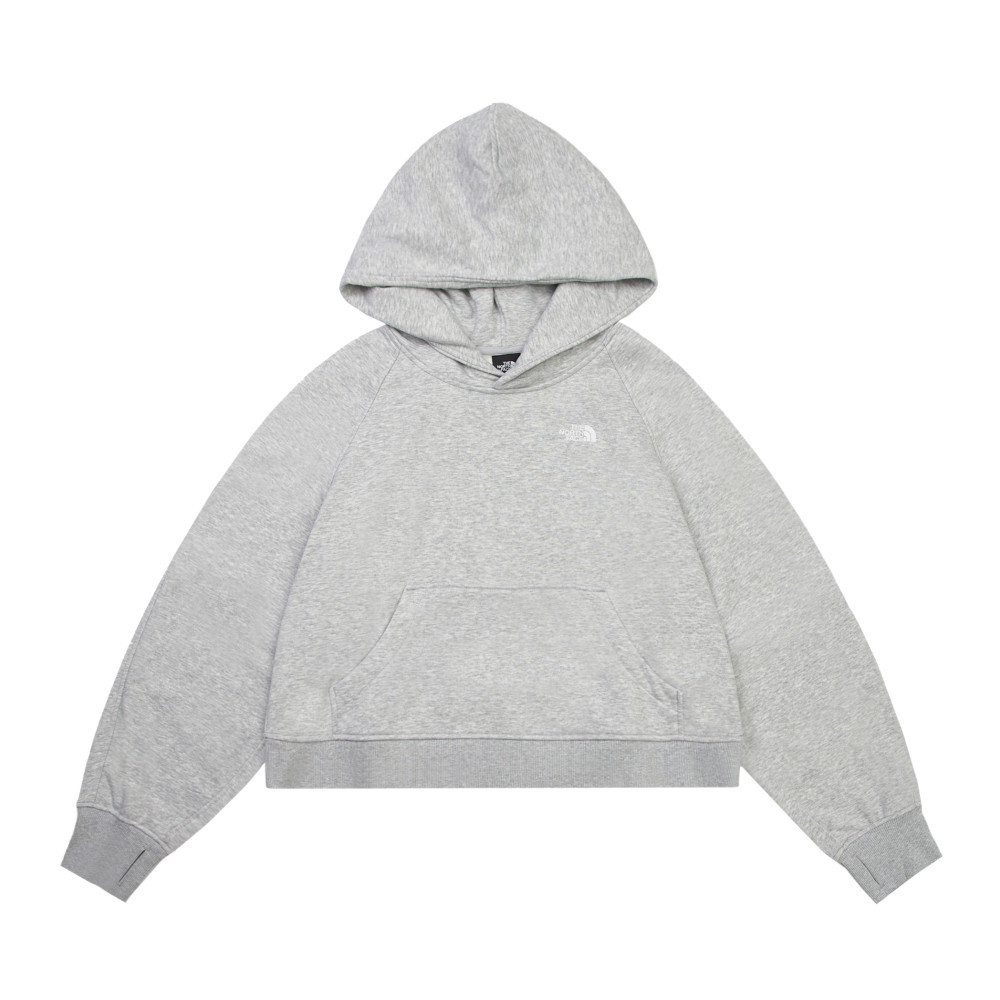 The North Face北面女款灰色舒適透氣長袖帽T｜8F0YDYX