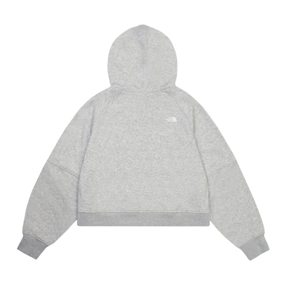 The North Face北面女款灰色舒適透氣長袖帽T｜8F0YDYX