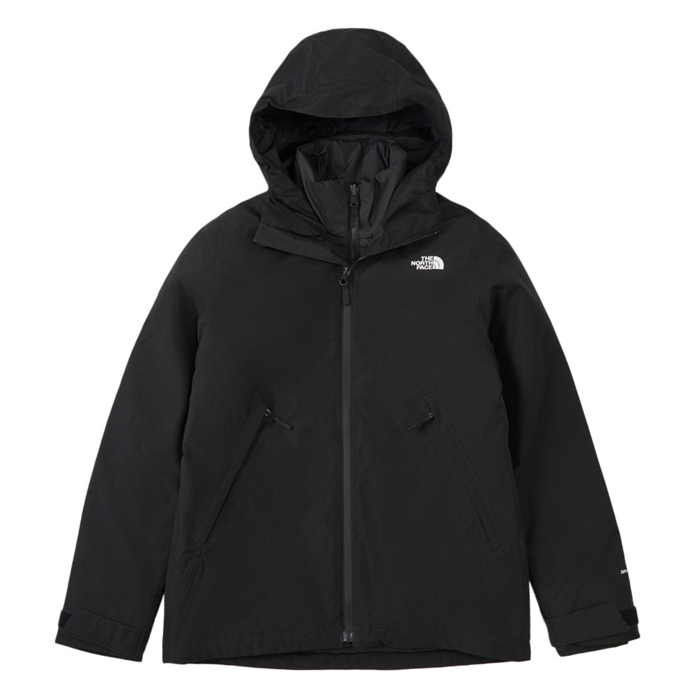 The North Face北面女款黑色DryVent防水透氣鋪棉內裡三合一外套｜8FJWJK3