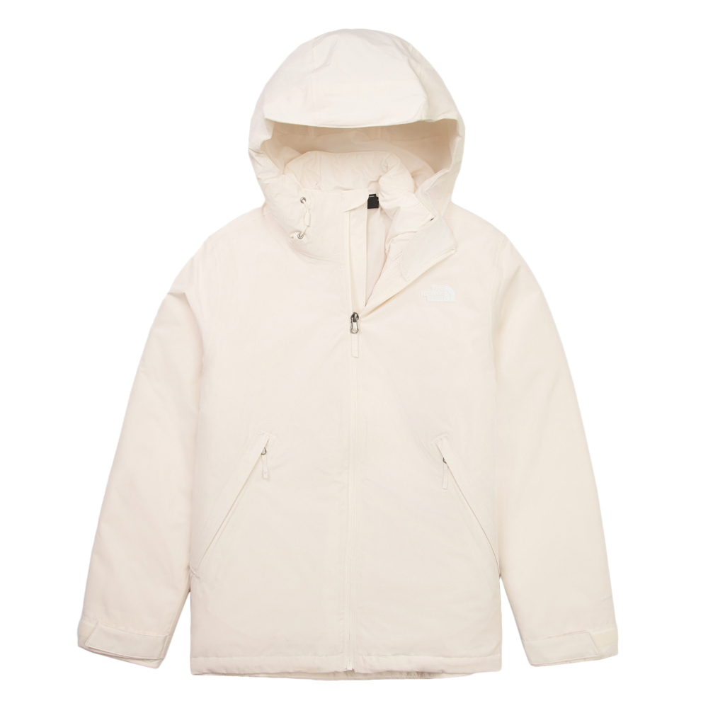 The North Face北面女款米白色DryVent防水透氣鋪棉內裡三合一外套｜8FJWQLI