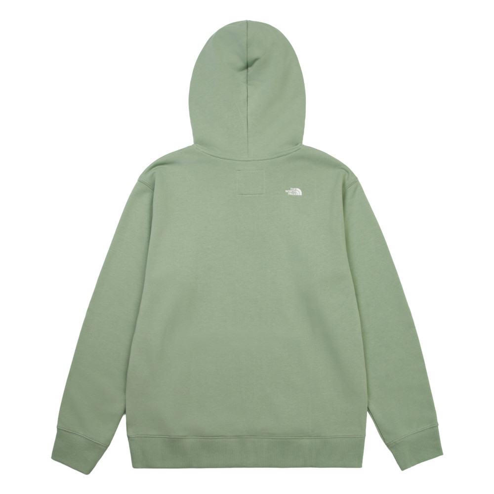 The North Face北面男女款綠色舒適透氣長袖帽T｜8F09BQ1