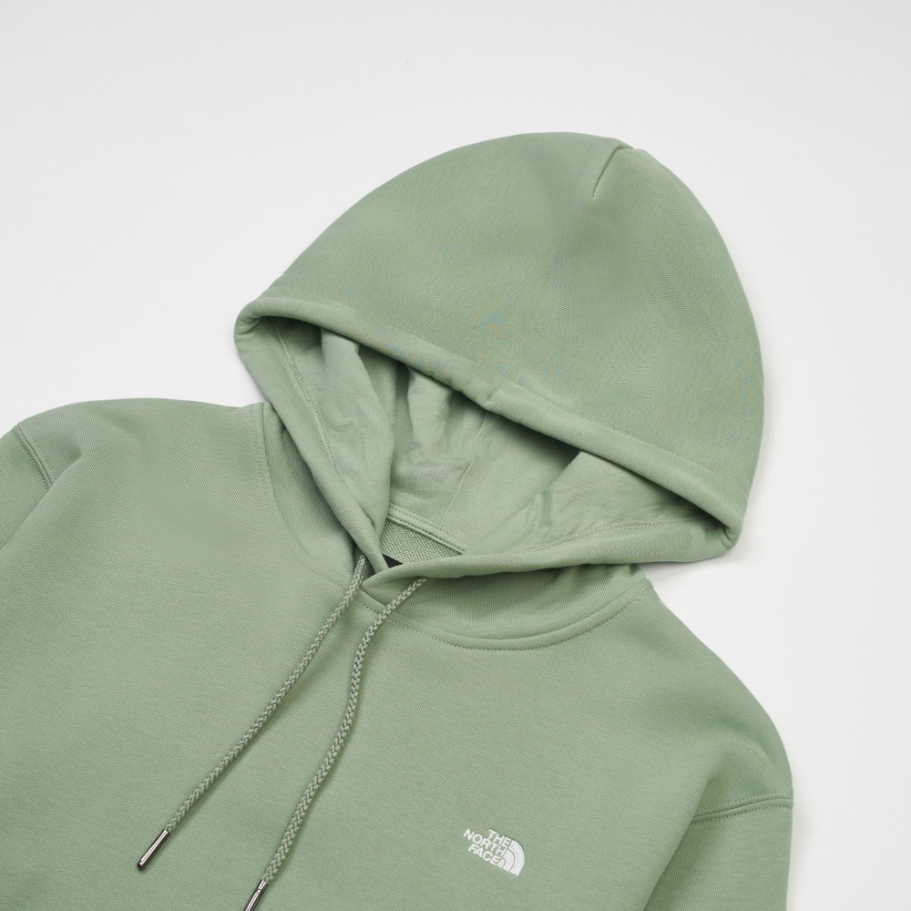 The North Face北面男女款綠色舒適透氣長袖帽T｜8F09BQ1