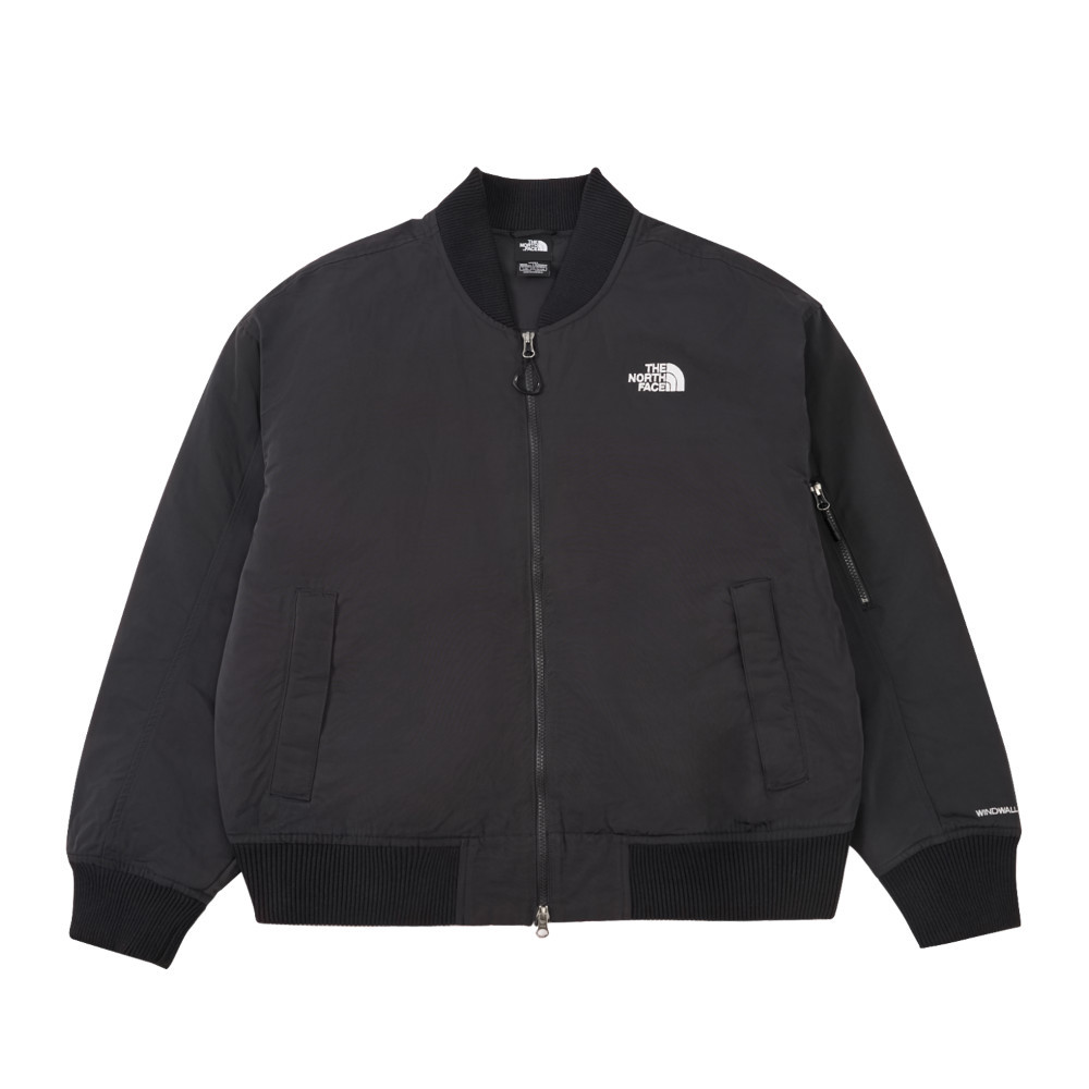 The North Face北面男女款黑色DWR防潑水鋪棉外套｜8F3RJK3