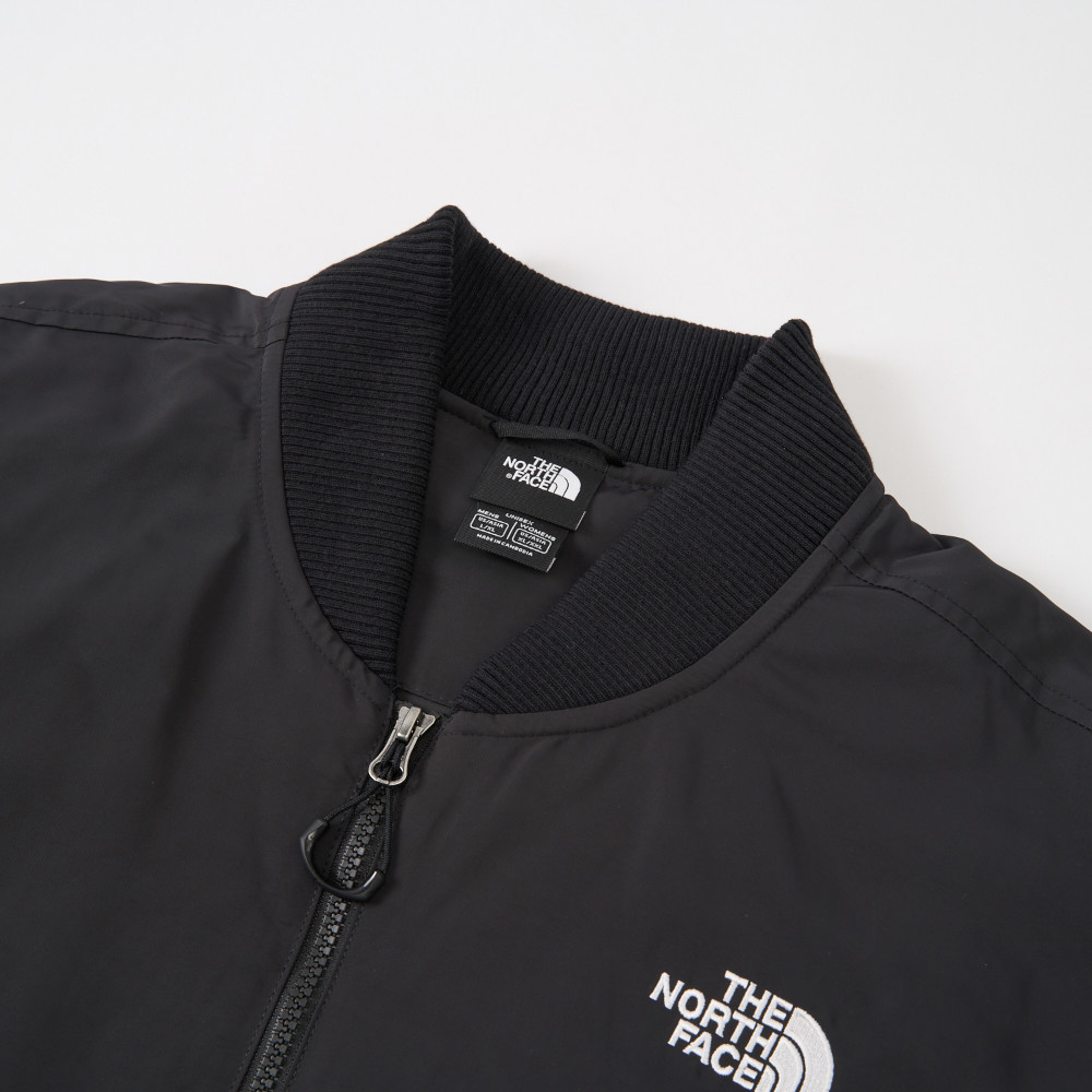 The North Face北面男女款黑色DWR防潑水鋪棉外套｜8F3RJK3