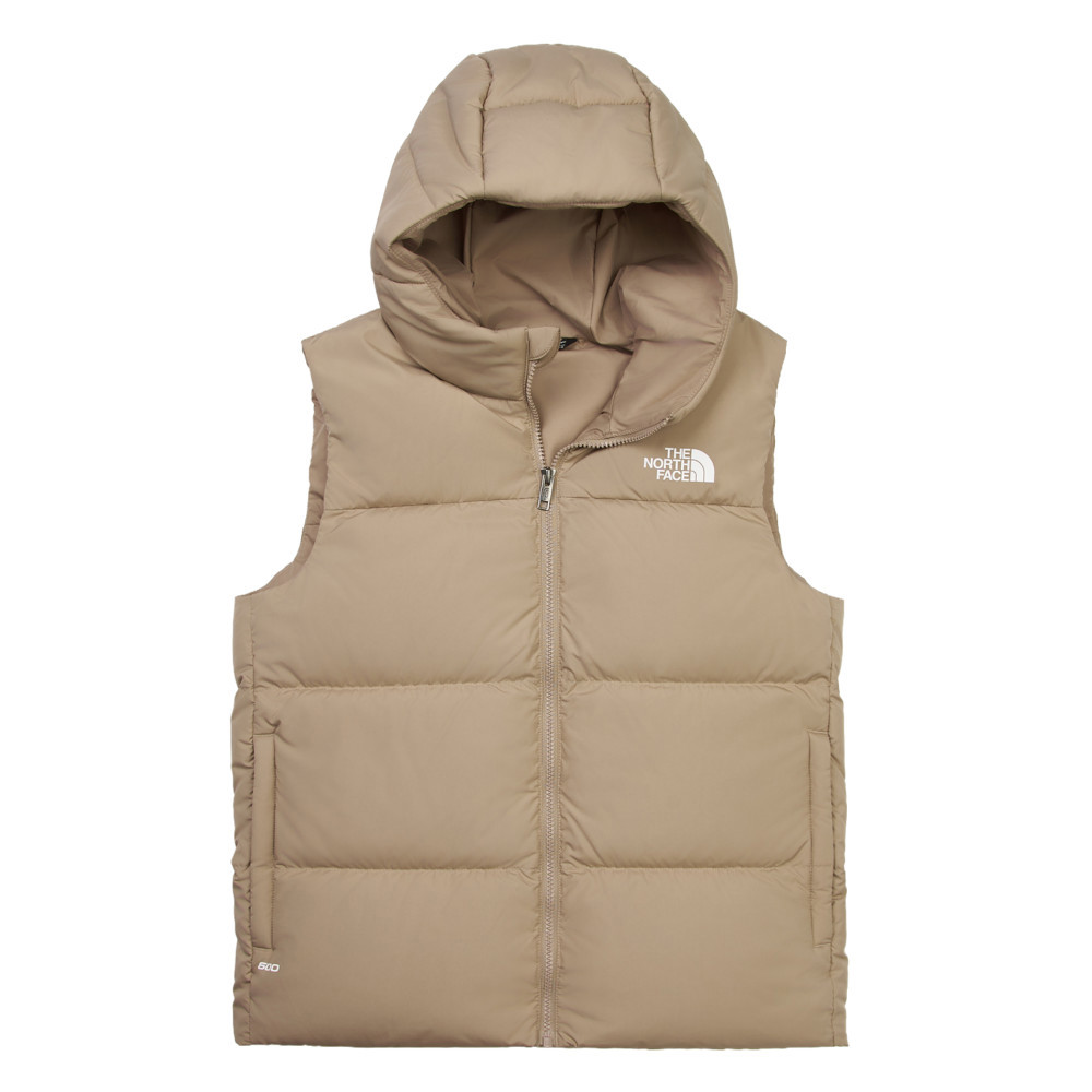 The North Face北面兒童棕色DWR防潑水羽絨背心｜8DN1BOX