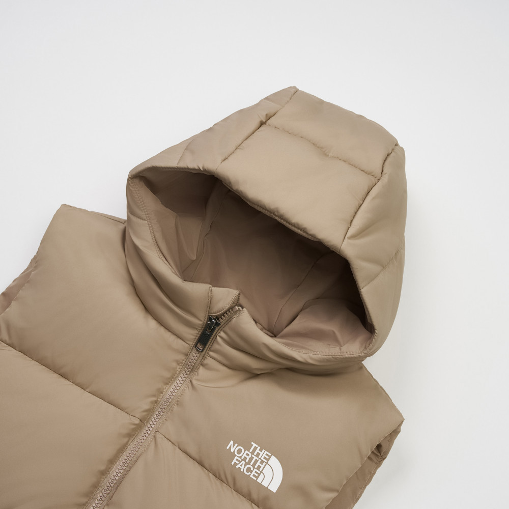 The North Face北面兒童棕色DWR防潑水羽絨背心｜8DN1BOX