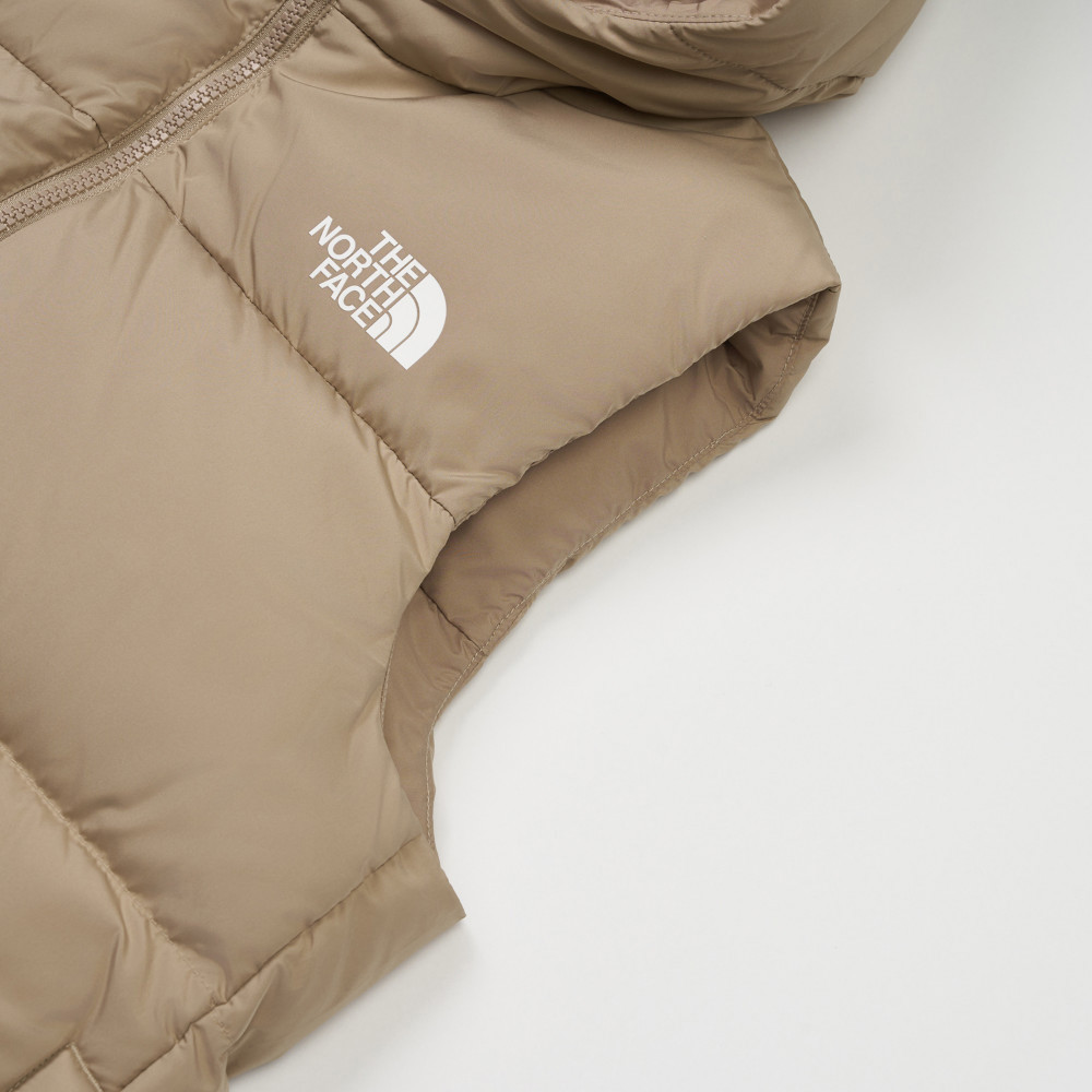 The North Face北面兒童棕色DWR防潑水羽絨背心｜8DN1BOX
