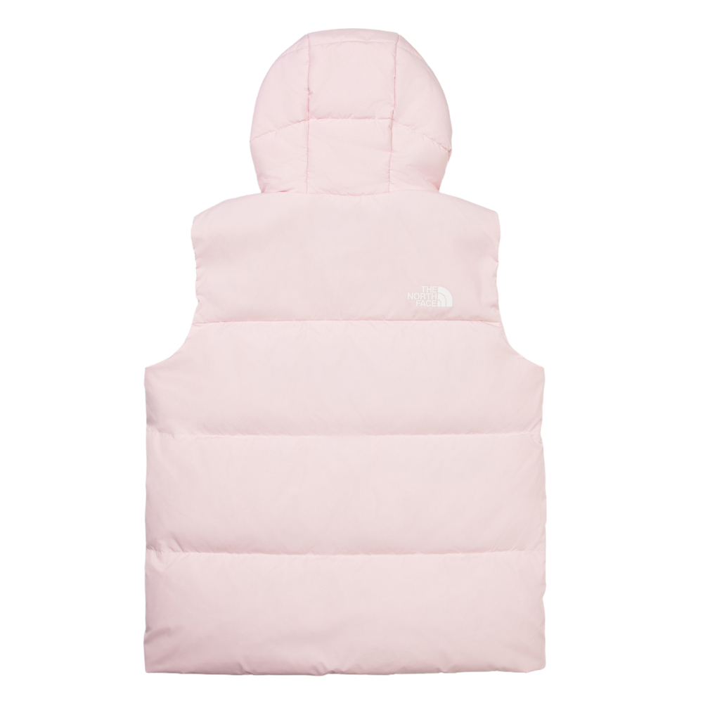 The North Face北面兒童粉色DWR防潑水羽絨背心｜8DN1BP6