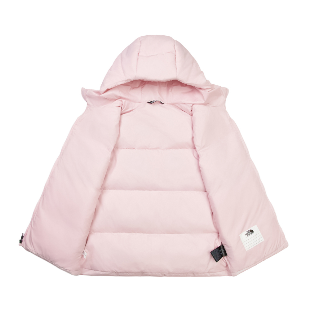 The North Face北面兒童粉色DWR防潑水羽絨背心｜8DN1BP6
