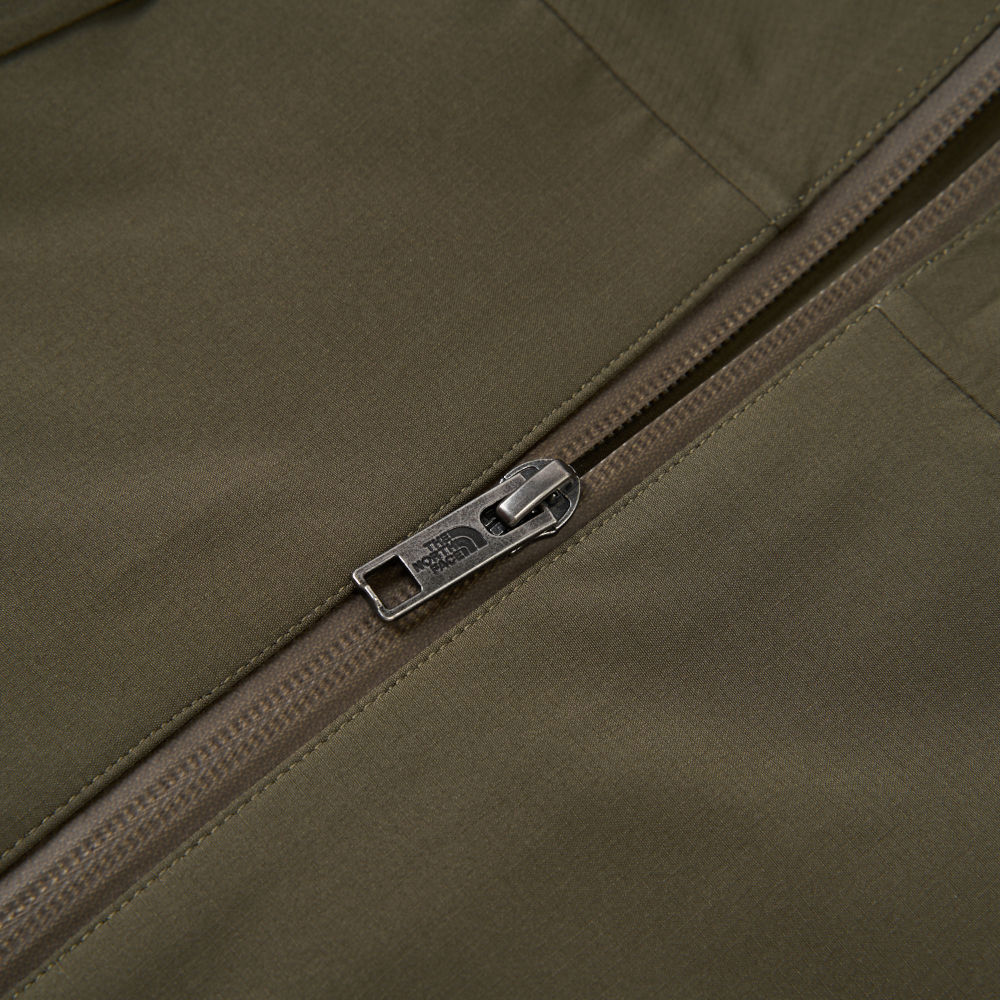 The North Face北面兒童灰褐色DryVent防水透氣衝鋒衣｜8DXM21L