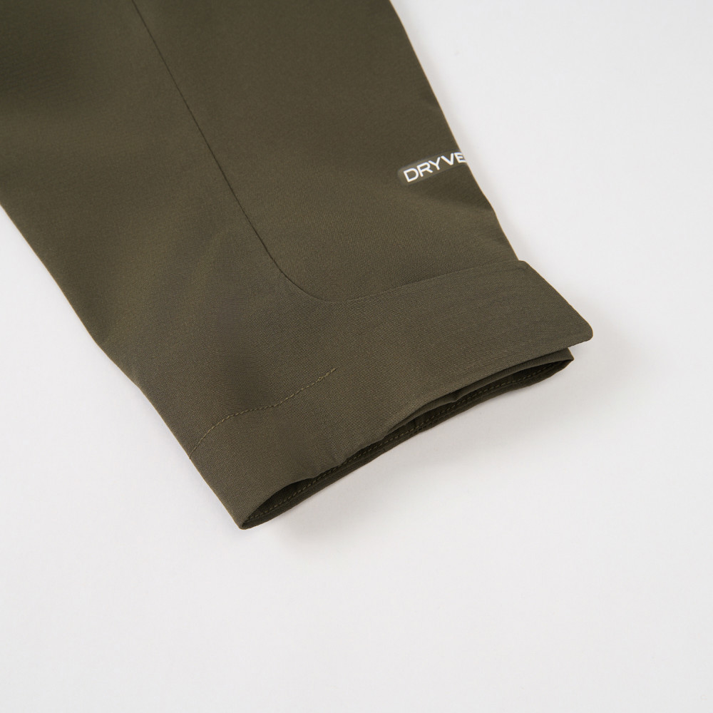 The North Face北面兒童灰褐色DryVent防水透氣衝鋒衣｜8DXM21L