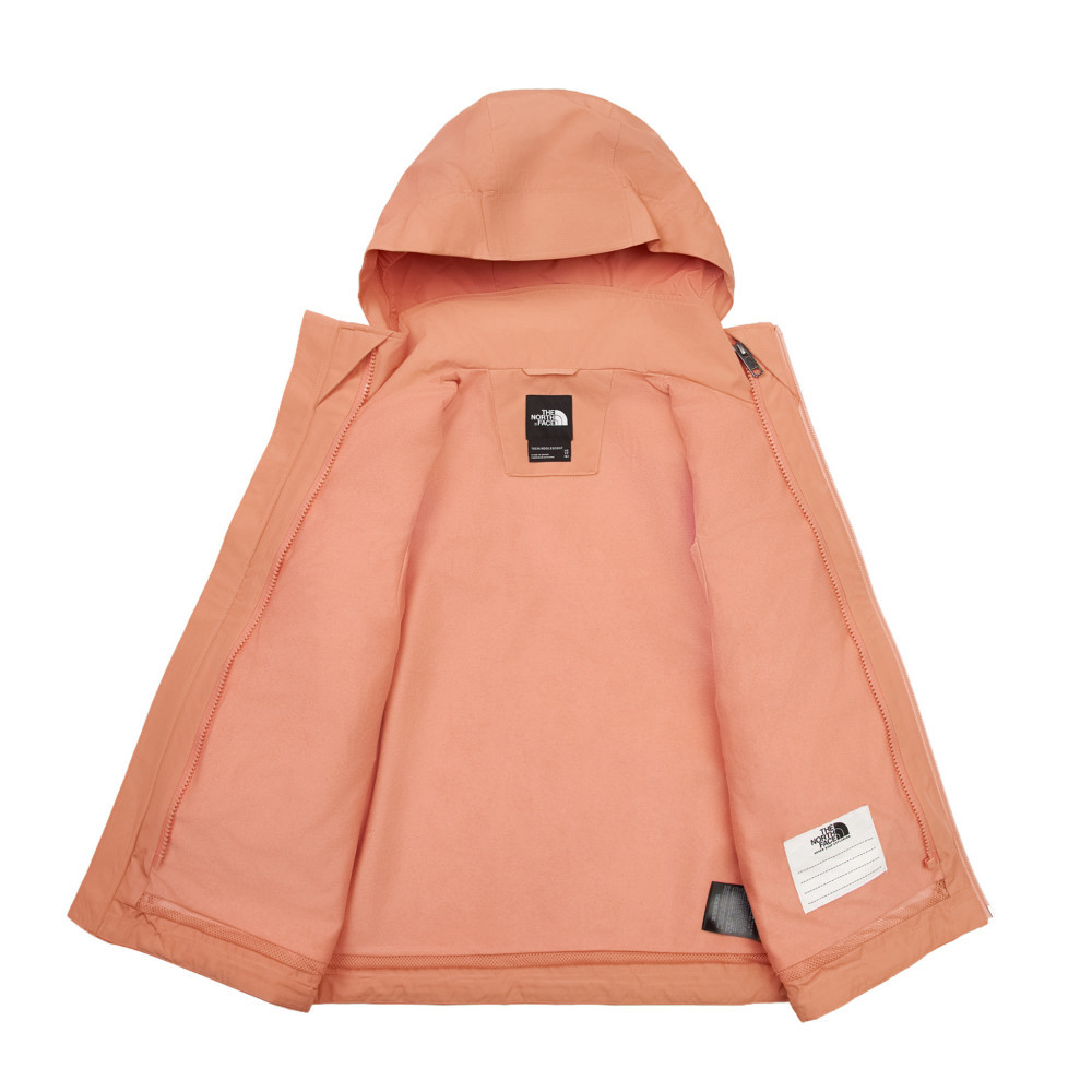 The North Face北面兒童橘色DryVent防水透氣衝鋒衣｜8DXMBOO