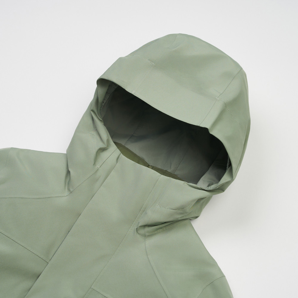 The North Face北面兒童綠色DryVent防水透氣羽絨內裡三合一外套｜8DXRD5M