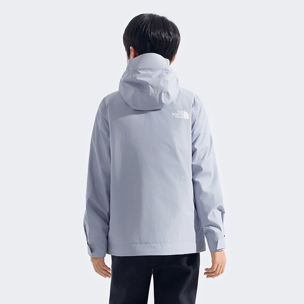 The North Face北面兒童藍色DryVent防水透氣羽絨內裡三合一外套｜8DXREHA