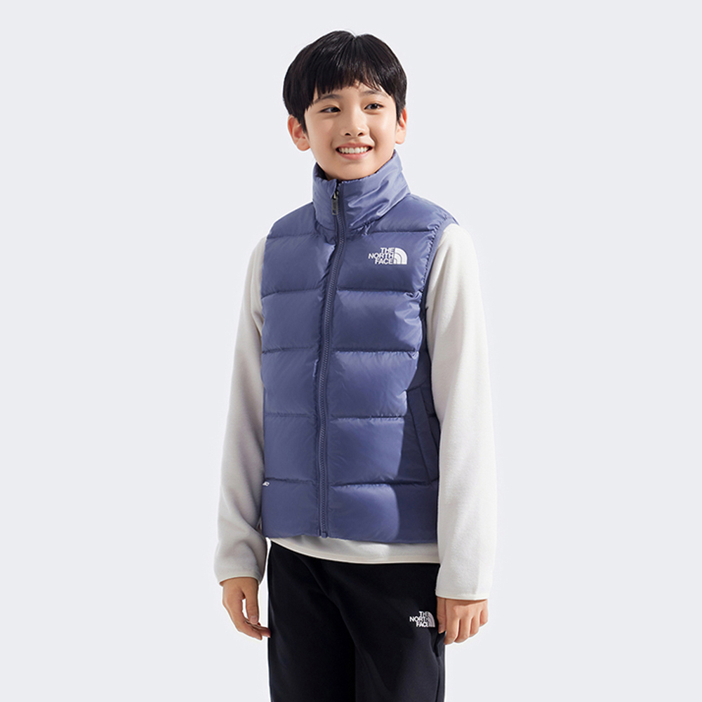 The North Face北面兒童藍色DryVent防水透氣羽絨內裡三合一外套｜8DXREHA