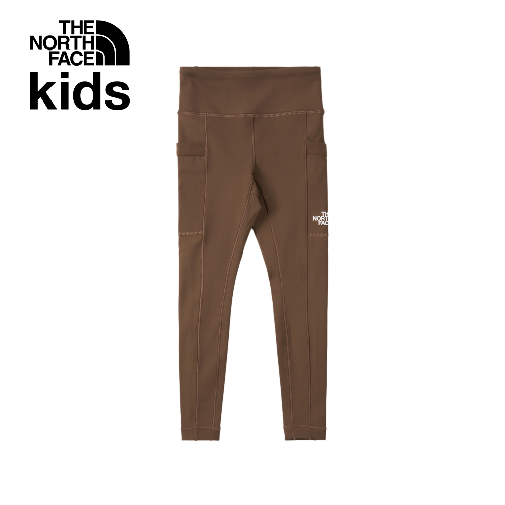 The North Face北面兒童棕色吸濕排汗緊身褲｜89XN1OI