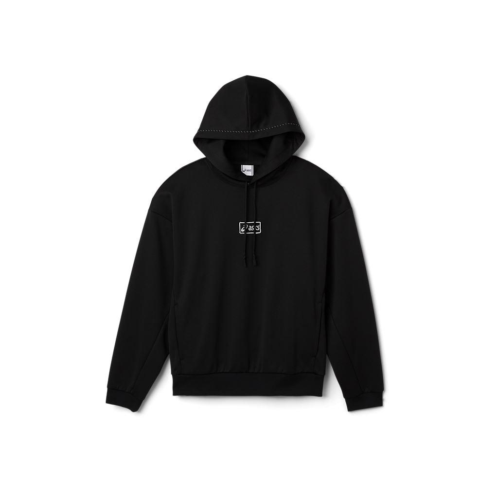 LOGO 布章連帽上衣 男女中性款  運動休閒上衣 2203A334-001