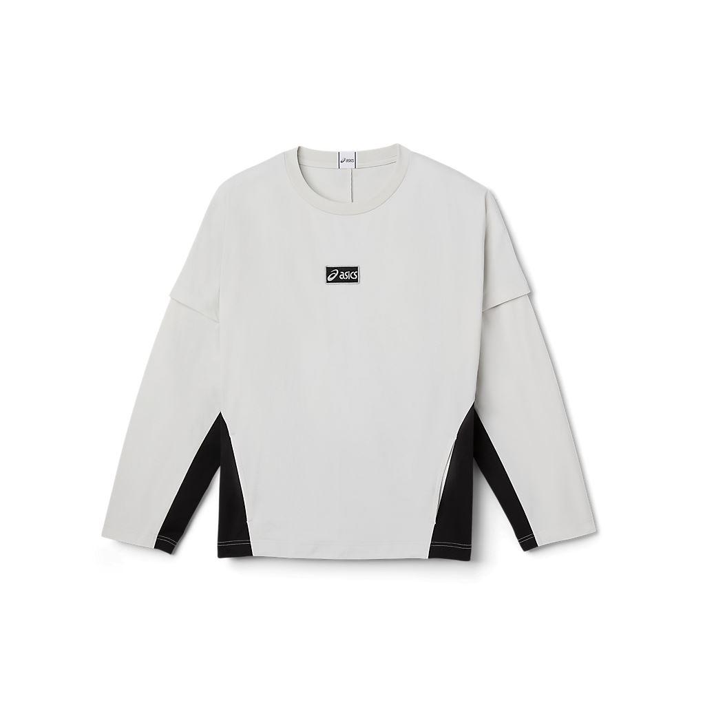 LOGO布章長袖上衣 男女中性款  運動休閒上衣 2203A336-022