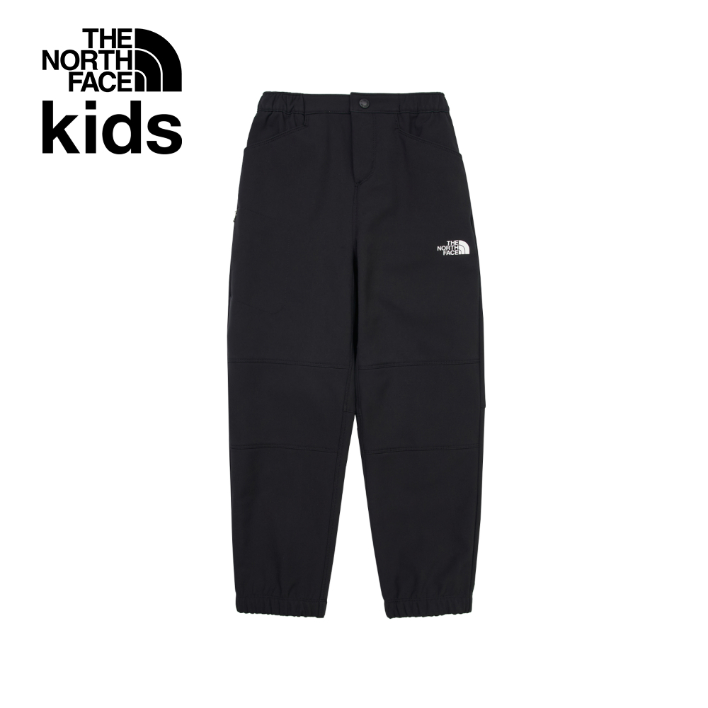 The North Face北面兒童黑色DWR防潑水戶外徒步長褲｜8DXSJK3