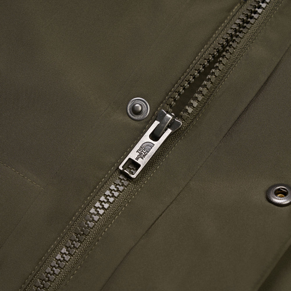 The North Face北面兒童綠黑拼接DryVent防水透氣羽絨內裡三合一外套｜8DXTBQW