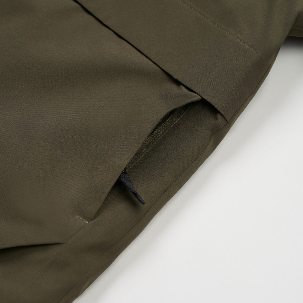 The North Face北面兒童綠黑拼接DryVent防水透氣羽絨內裡三合一外套｜8DXTBQW