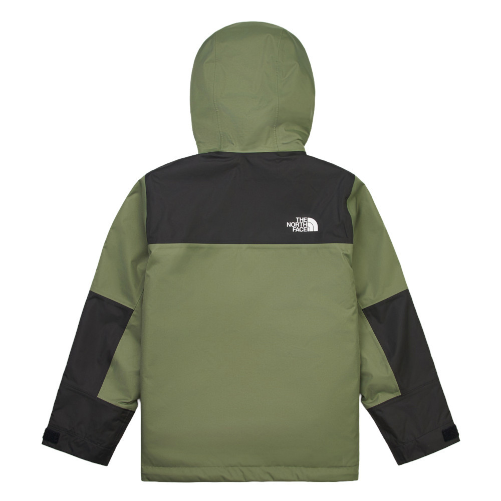 The North Face北面兒童綠色DryVent防水透氣抓絨內裡三合一外套｜8DXUD0L