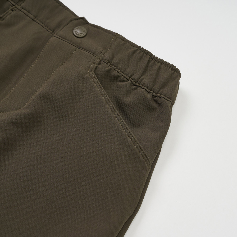 The North Face北面兒童灰褐色DWR防潑水戶外徒步長褲｜89XJ21L