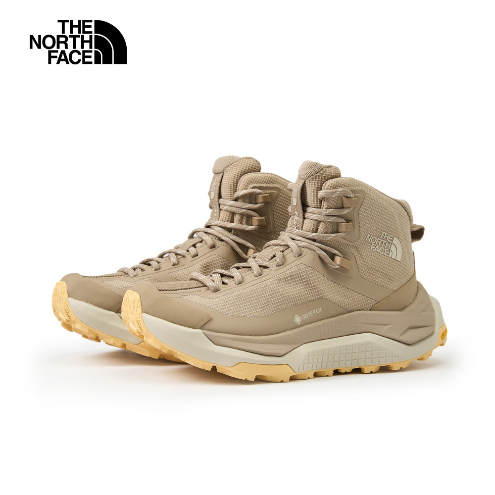 The North Face北面女款卡其色Gore-Tex防水透氣徒步鞋｜8D9WF67