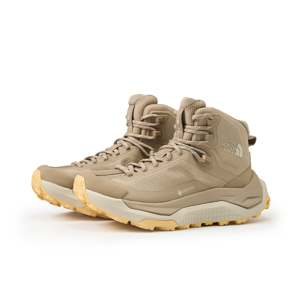 The North Face北面女款卡其色Gore-Tex防水透氣徒步鞋｜8D9WF67