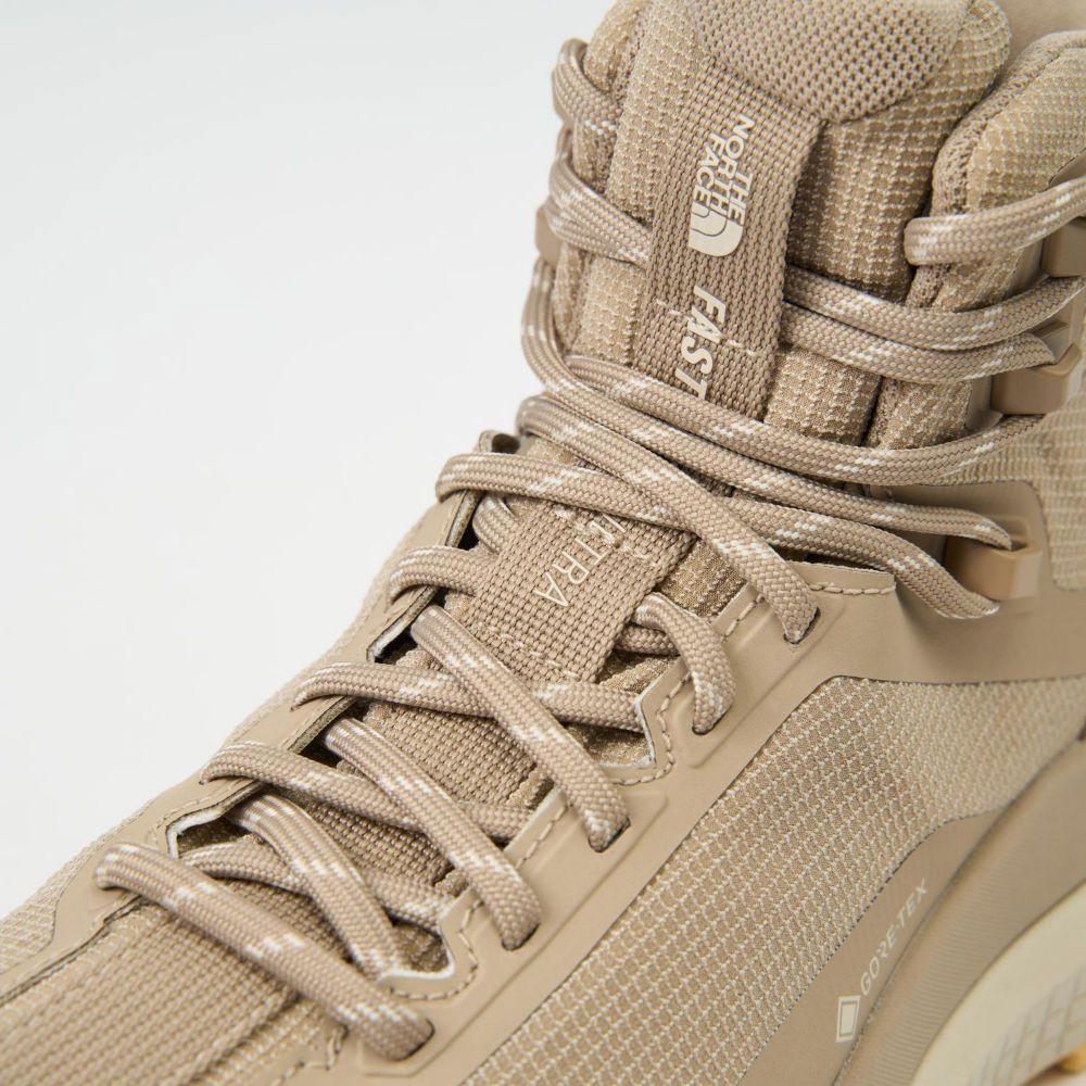 The North Face北面女款卡其色Gore-Tex防水透氣徒步鞋｜8D9WF67