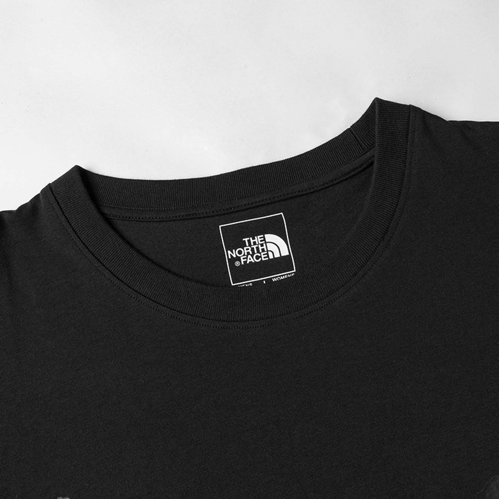 【uncle belly】The North Face北面男女款黑色趣味印花短袖T恤｜8HNEJK3