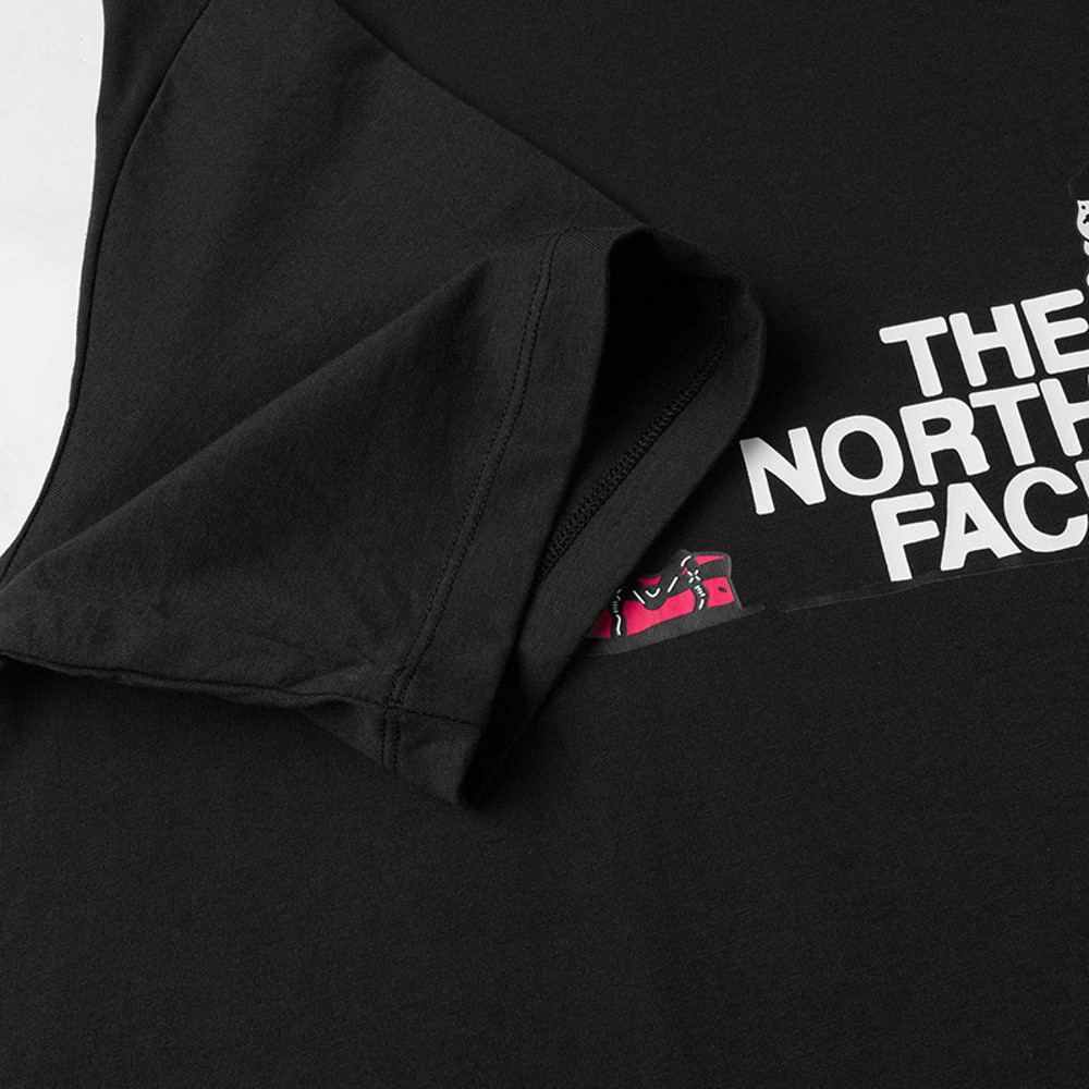 【uncle belly】The North Face北面男女款黑色趣味印花短袖T恤｜8HNEJK3