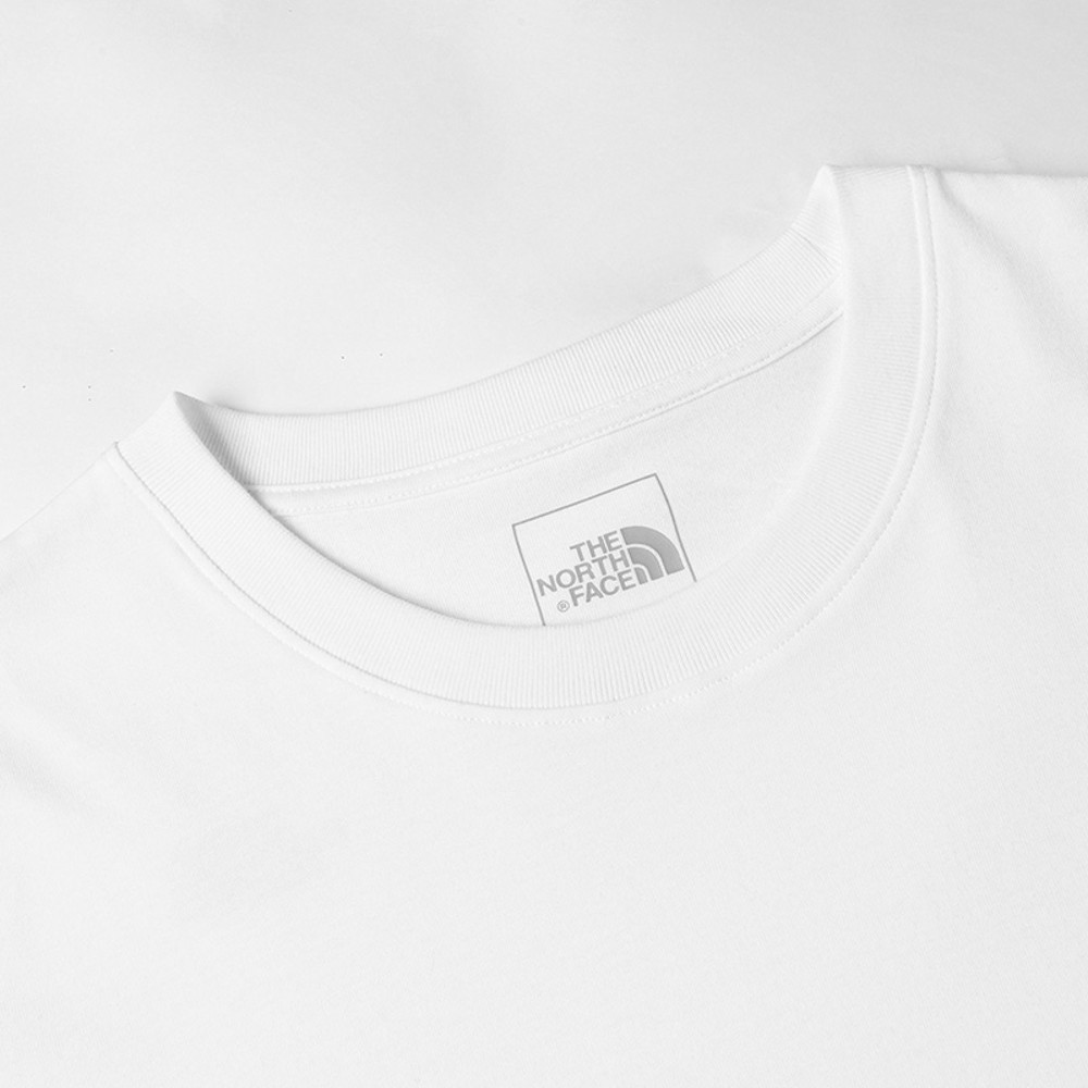 【uncle belly】The North Face北面男女款白色趣味印花短袖T恤｜8HNEFN4