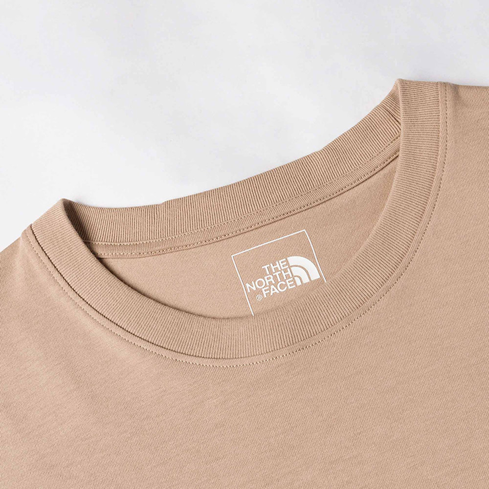 【uncle belly】The North Face北面男女款棕色趣味印花短袖T恤｜8HNEBOX