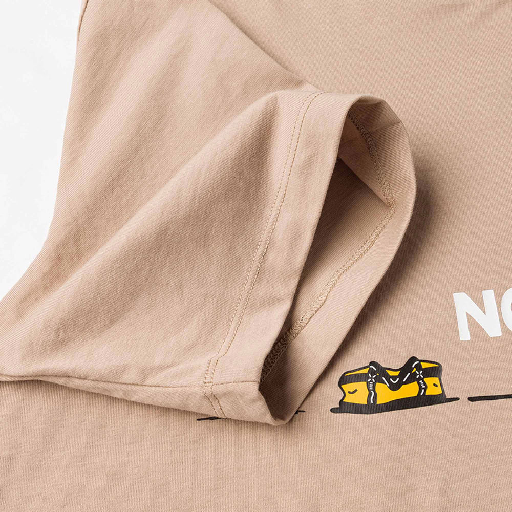 【uncle belly】The North Face北面男女款棕色趣味印花短袖T恤｜8HNEBOX