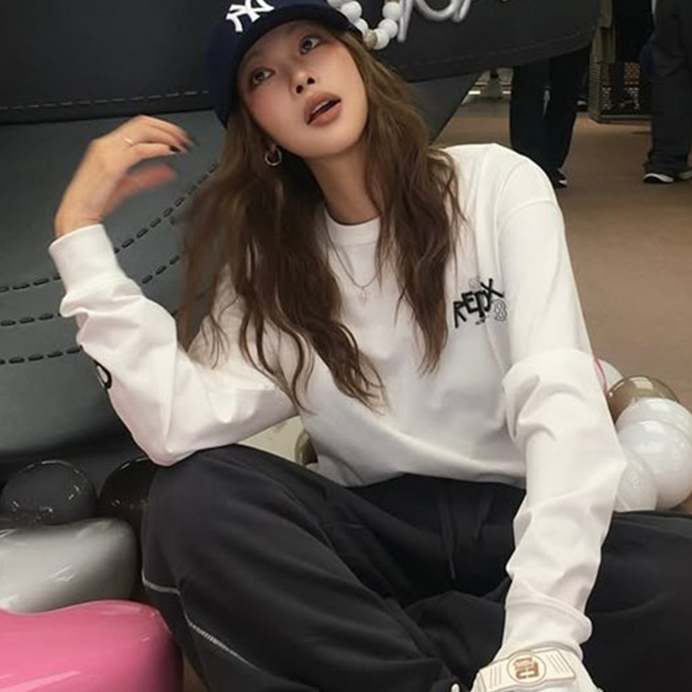 MLB 抗UV機能寬版長袖T恤 波士頓紅襪隊 (3ATSB1054-43IVS)