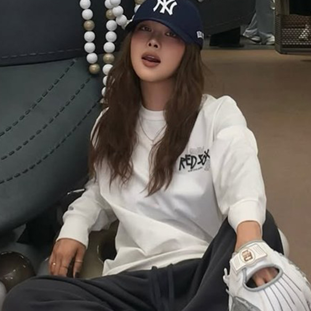 MLB 抗UV機能寬版長袖T恤 波士頓紅襪隊 (3ATSB1054-43IVS)