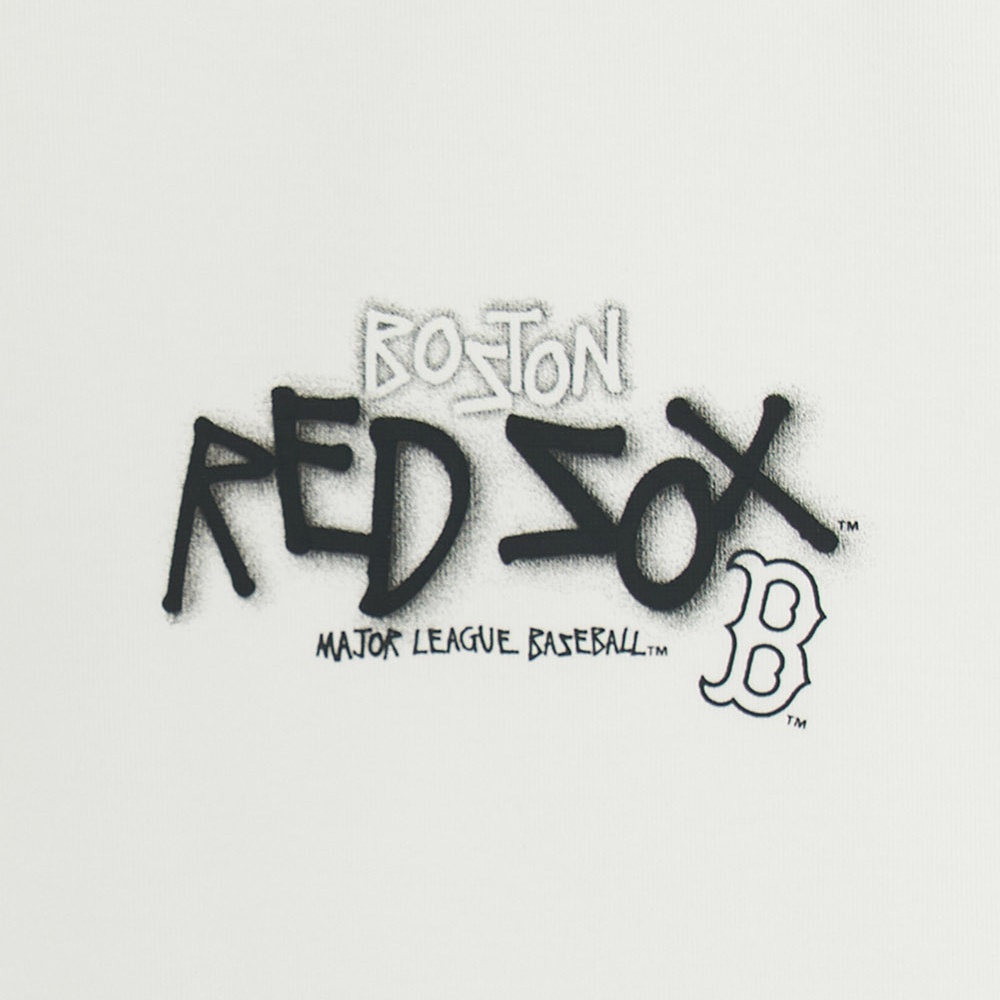 MLB 抗UV機能寬版長袖T恤 波士頓紅襪隊 (3ATSB1054-43IVS)