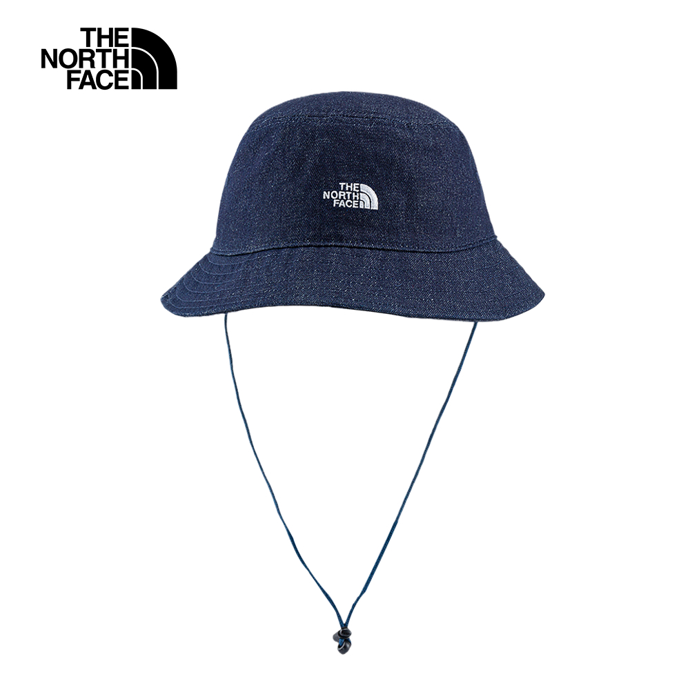 The North Face北面男女款藍色可調節可拆卸帽帶漁夫帽｜8CGJAL7