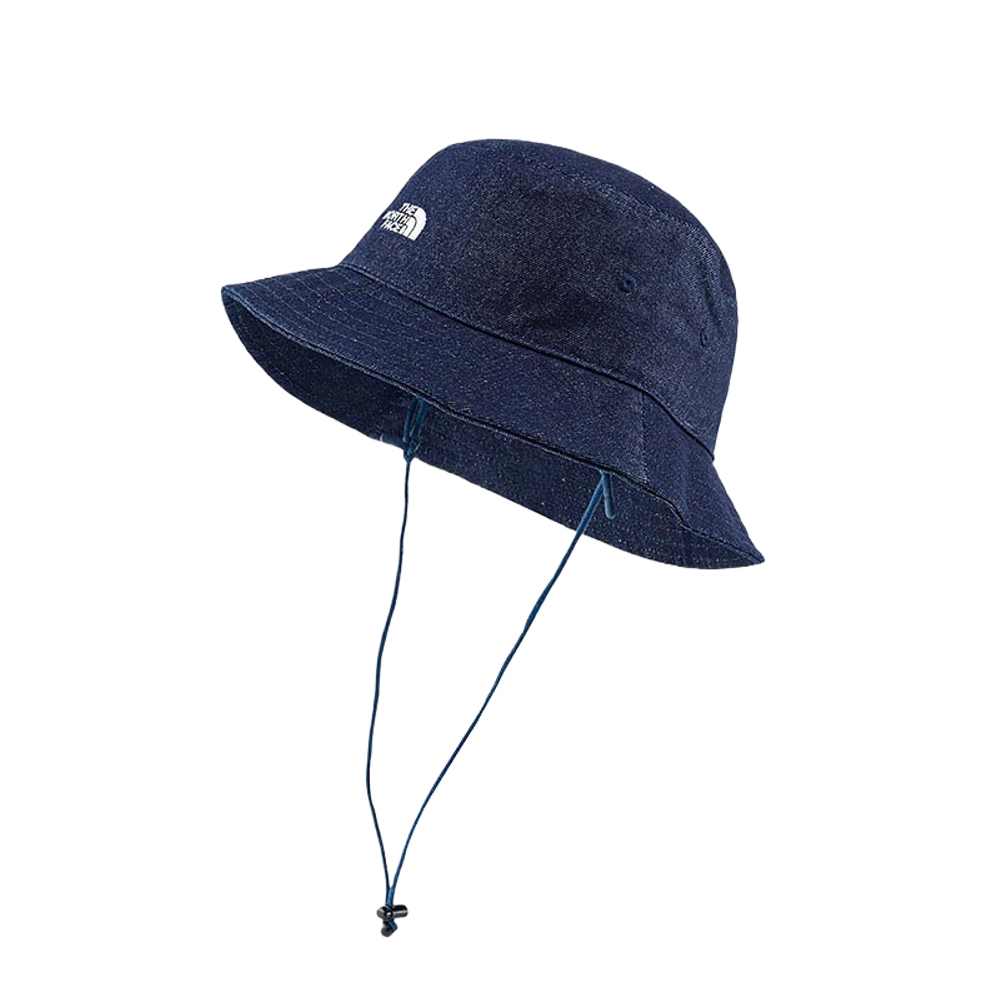 The North Face北面男女款藍色可調節可拆卸帽帶漁夫帽｜8CGJAL7