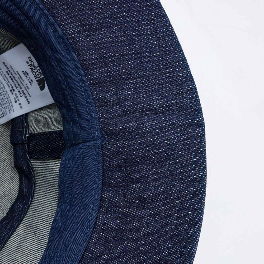 The North Face北面男女款藍色可調節可拆卸帽帶漁夫帽｜8CGJAL7