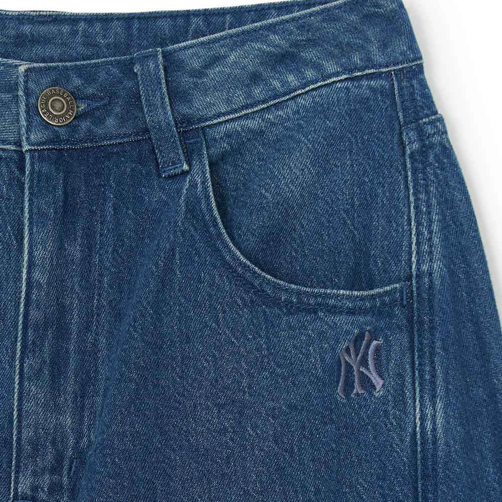 MLB 女版丹寧牛仔褲 Varsity系列 紐約洋基隊 (3FDPV0154-50INS)