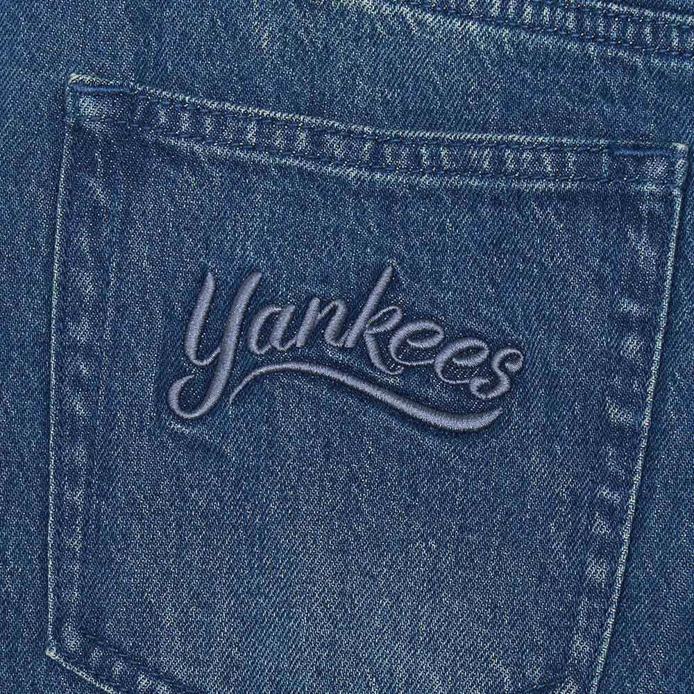 MLB 女版丹寧牛仔褲 Varsity系列 紐約洋基隊 (3FDPV0154-50INS)