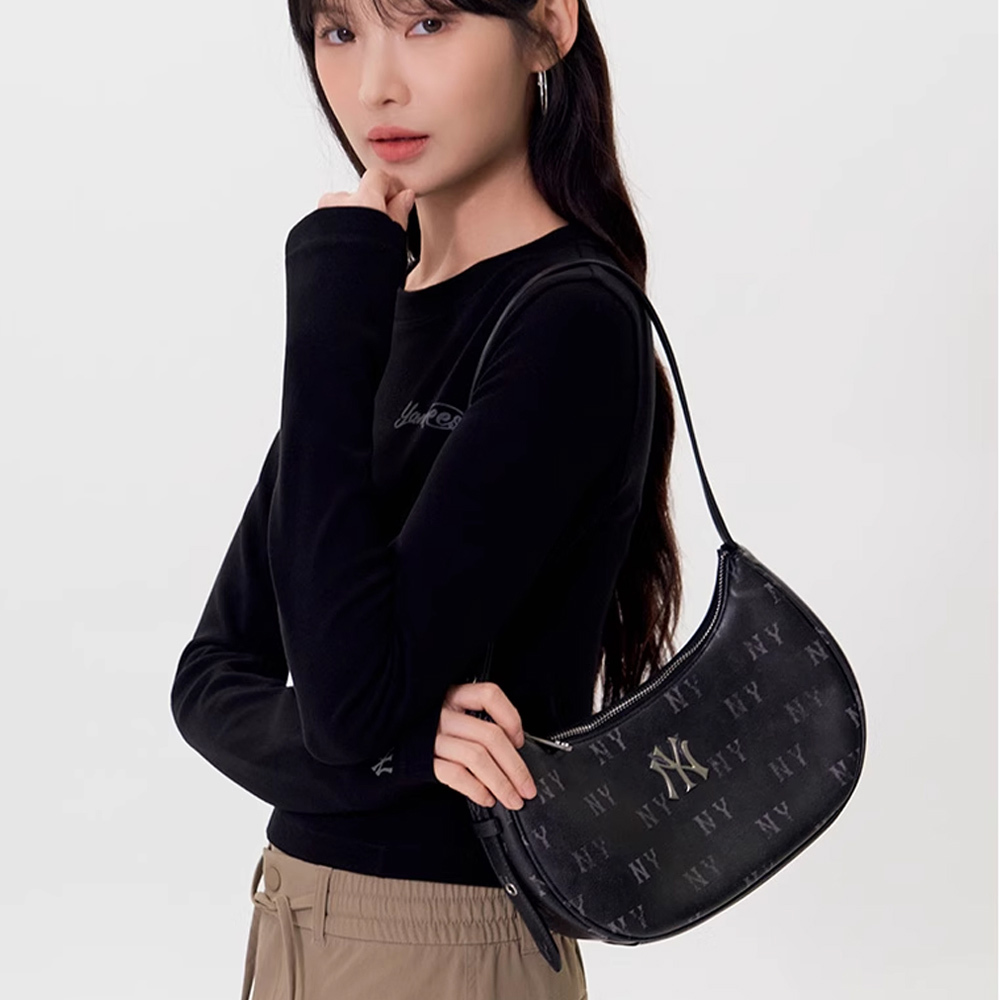 MLB Korea MLB 腋下包 肩背包 Monogram系列 紐約洋基隊 (3ABQMV65N-50BKS)