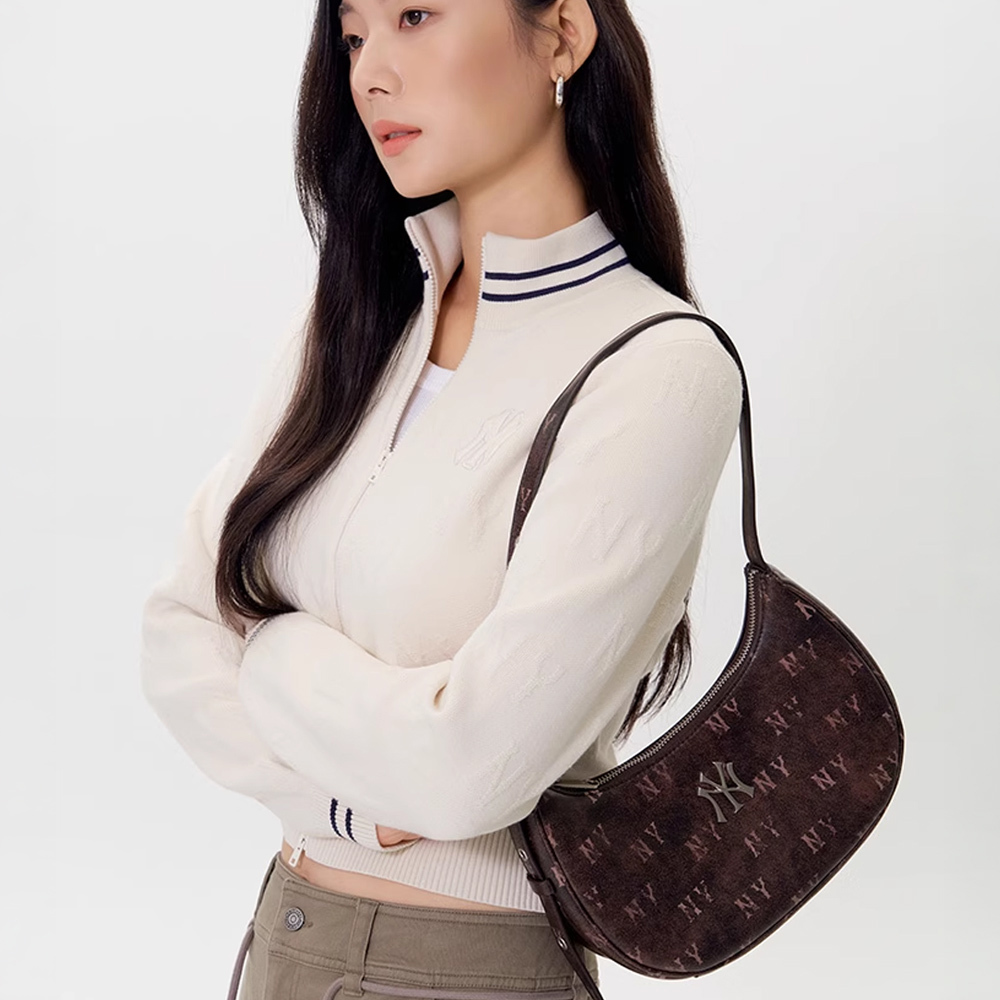 MLB Korea MLB 腋下包 肩背包 Monogram系列 紐約洋基隊 (3ABQMV65N-50BRS)