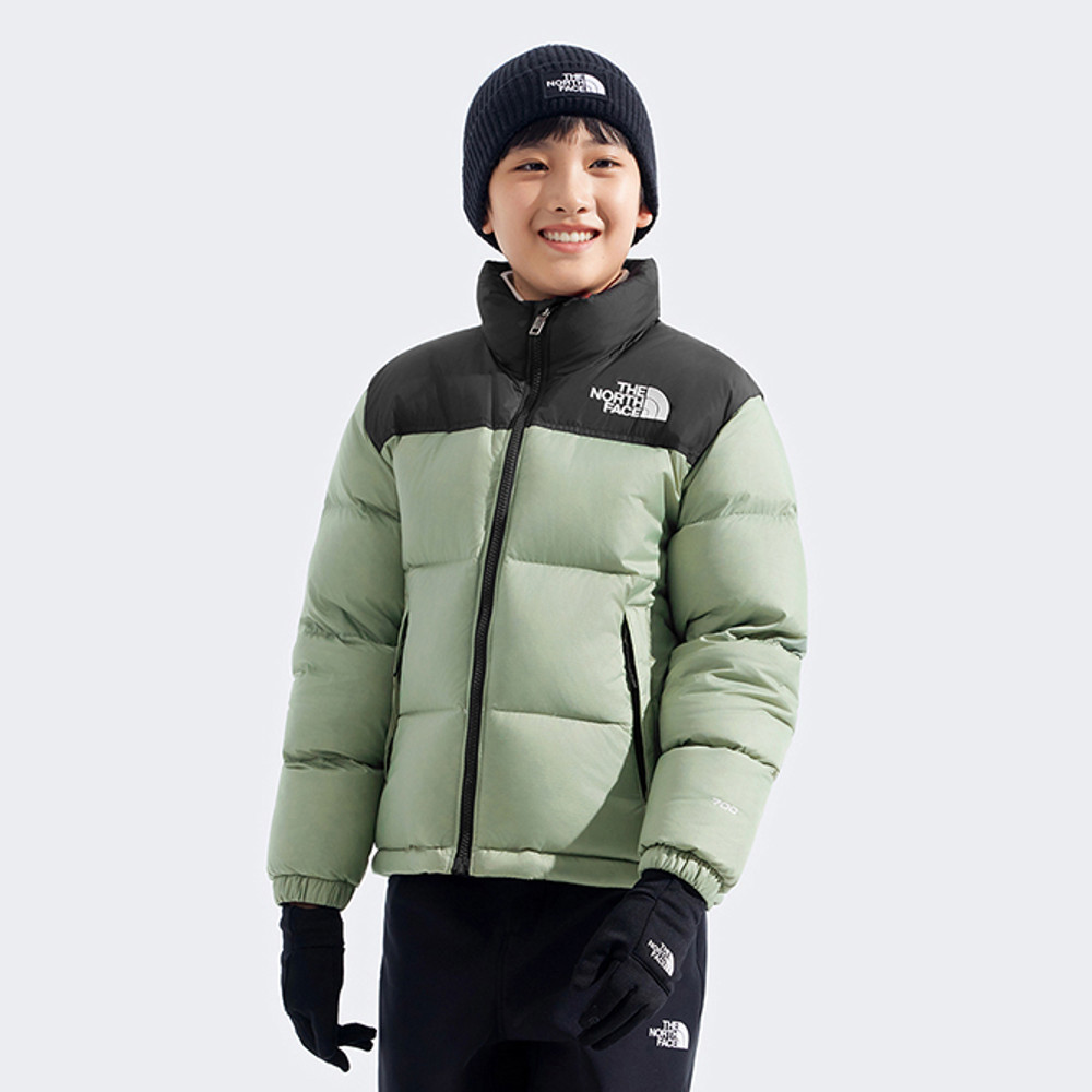 經典1996兒童綠色DWR防潑水羽絨外套｜8A4CBQ1